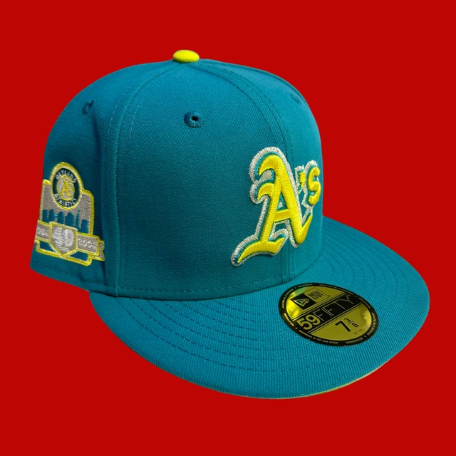 Oakland Athletics 40th Anniversary New Era 59Fifty Fitted / Sierra Nevada (Bright Yellow Brim)