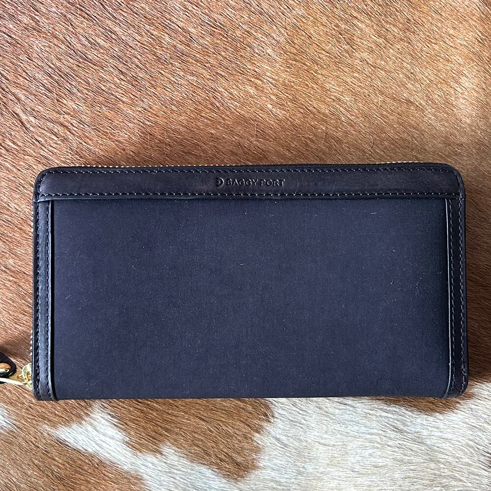 BAGGY PORT】バギーポート高密度ミリクロス長財布ラウンドファスナー