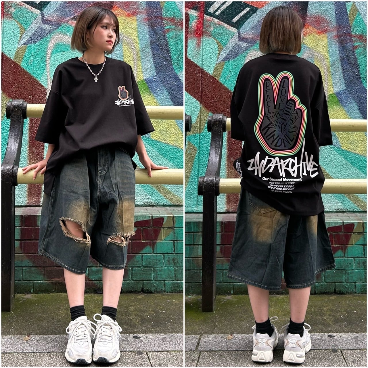 ピースリフレクターTシャツ | Jolly Clan