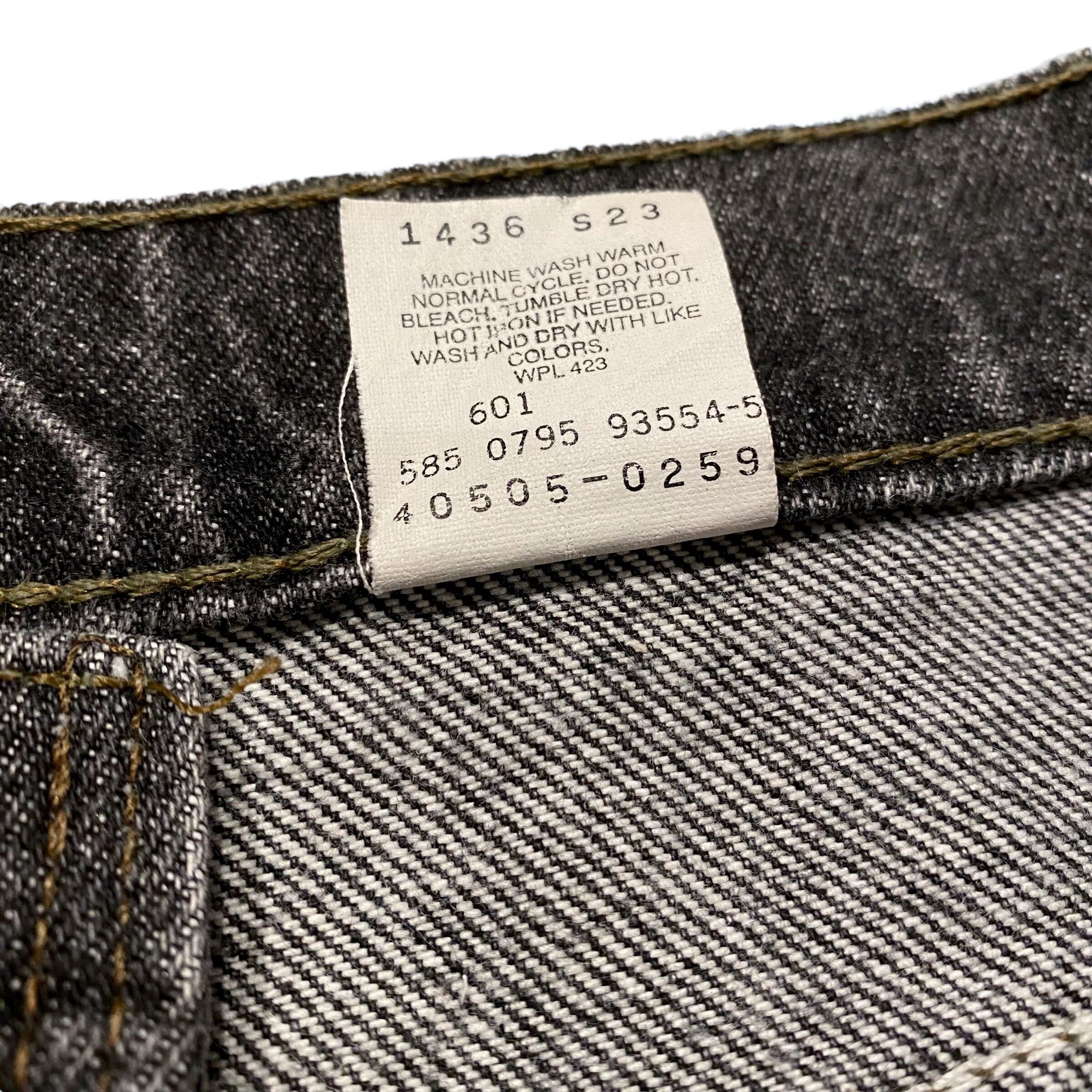 90's Levi's 505 先染め Black Denim Pants W32 / リーバイス デニム