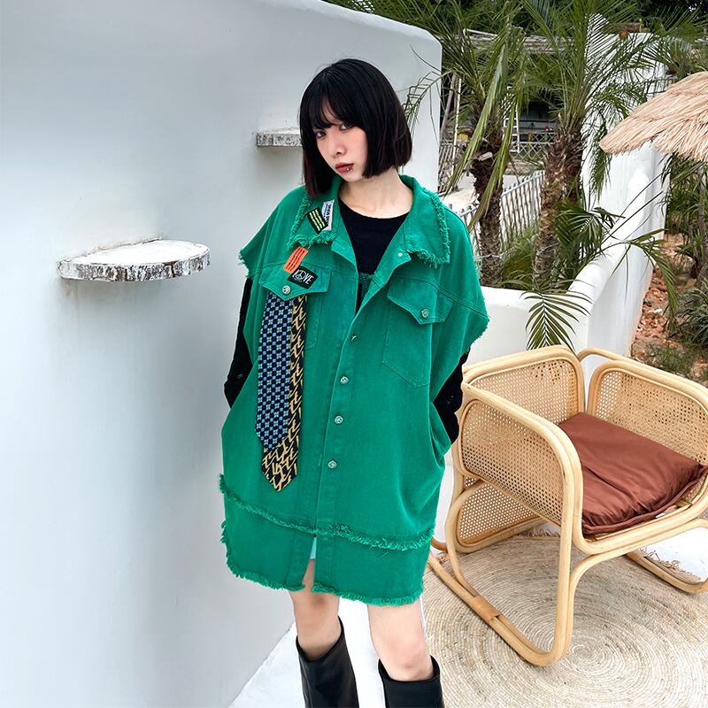 レディースオータムスタンダード薄手ジャケット レトロ 秋物 ラブタオタオダレンハウス58211517166