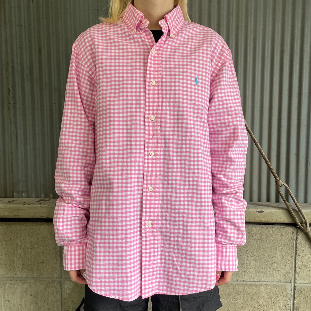 オールドラルフローレン CLASSIC FIT ギンガムチェック ボタンダウン 