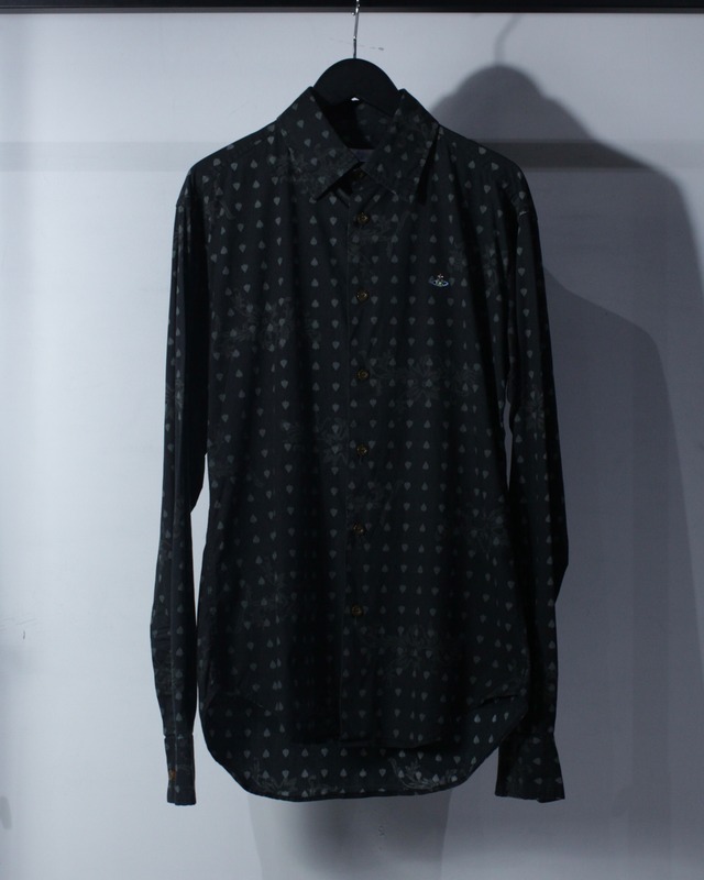 【Caka BLACK】“Vivienne Westwood” Spade Pattern L/S Shirt