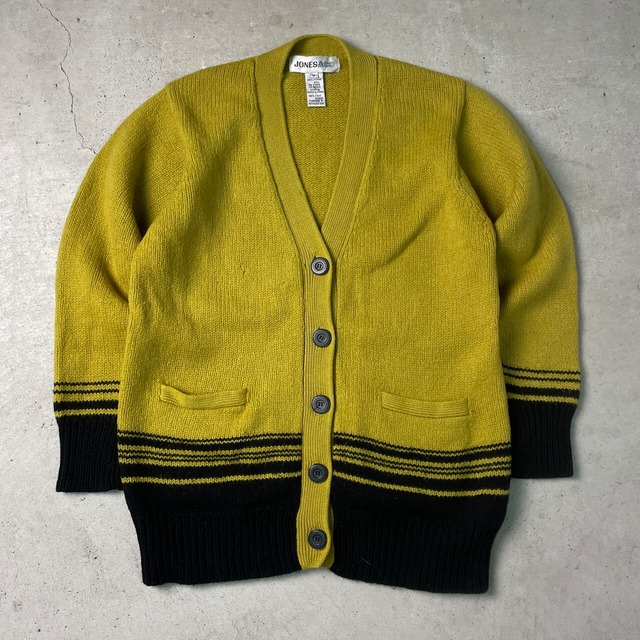 90年代 英国製 JONES&CO ウールニットカーディガン レディースM 古着 