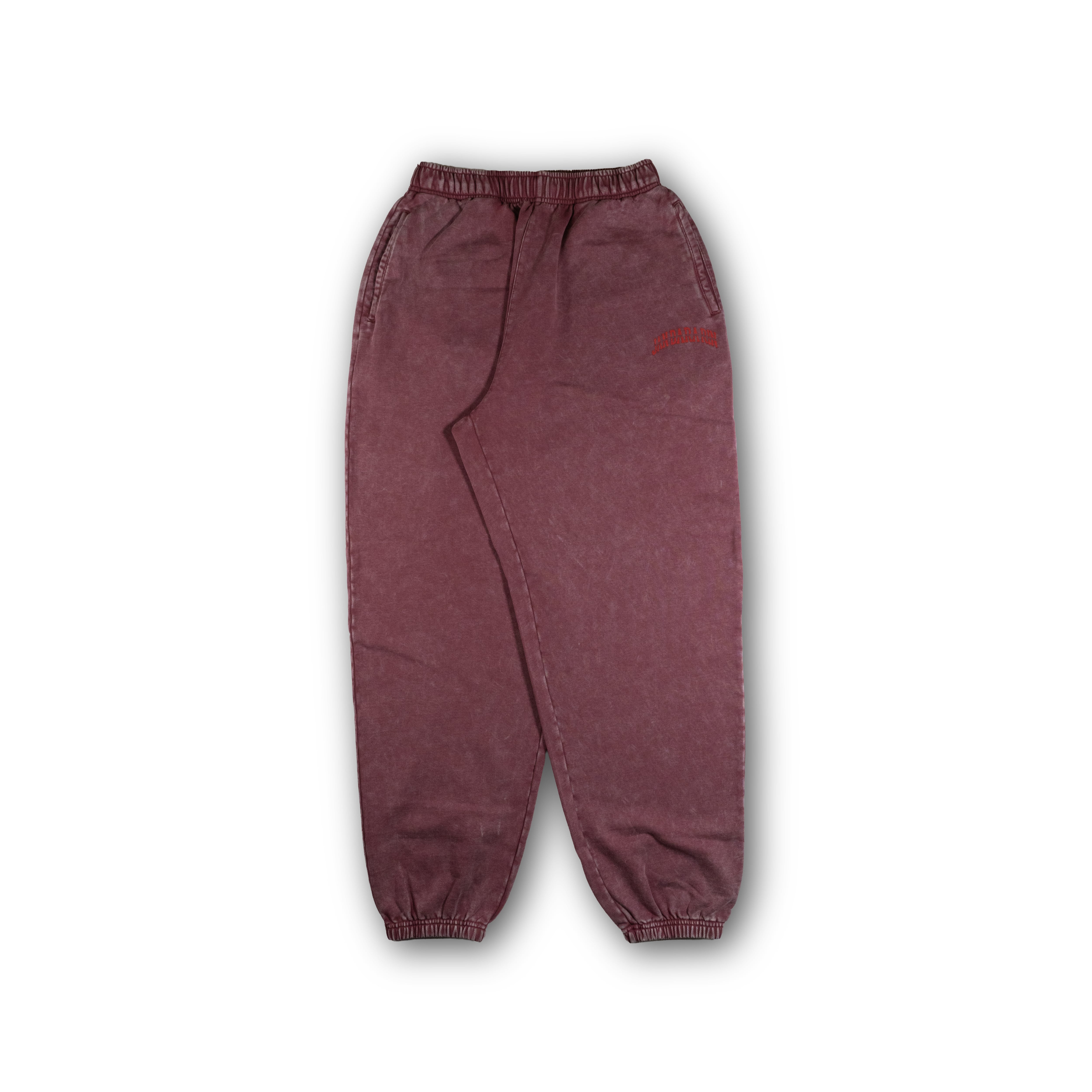 JDR.SP_WASHED LOGO SWEAT PANTS（RED） | JAN DARA RIN