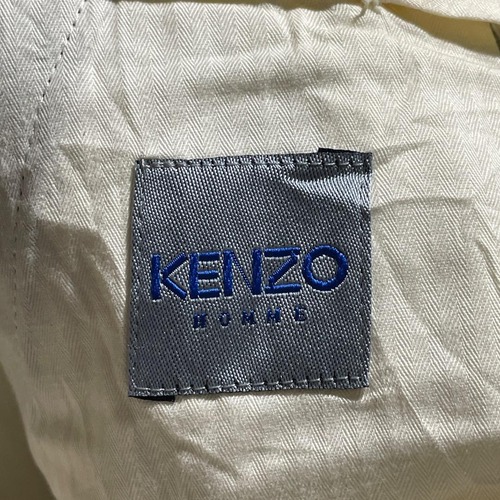 90s KENZO HOMME キュプラブラックウールスラックス 【W34】 詳細写真3