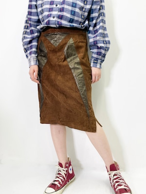 Vintage Leather Tight Skirt Made In Canada