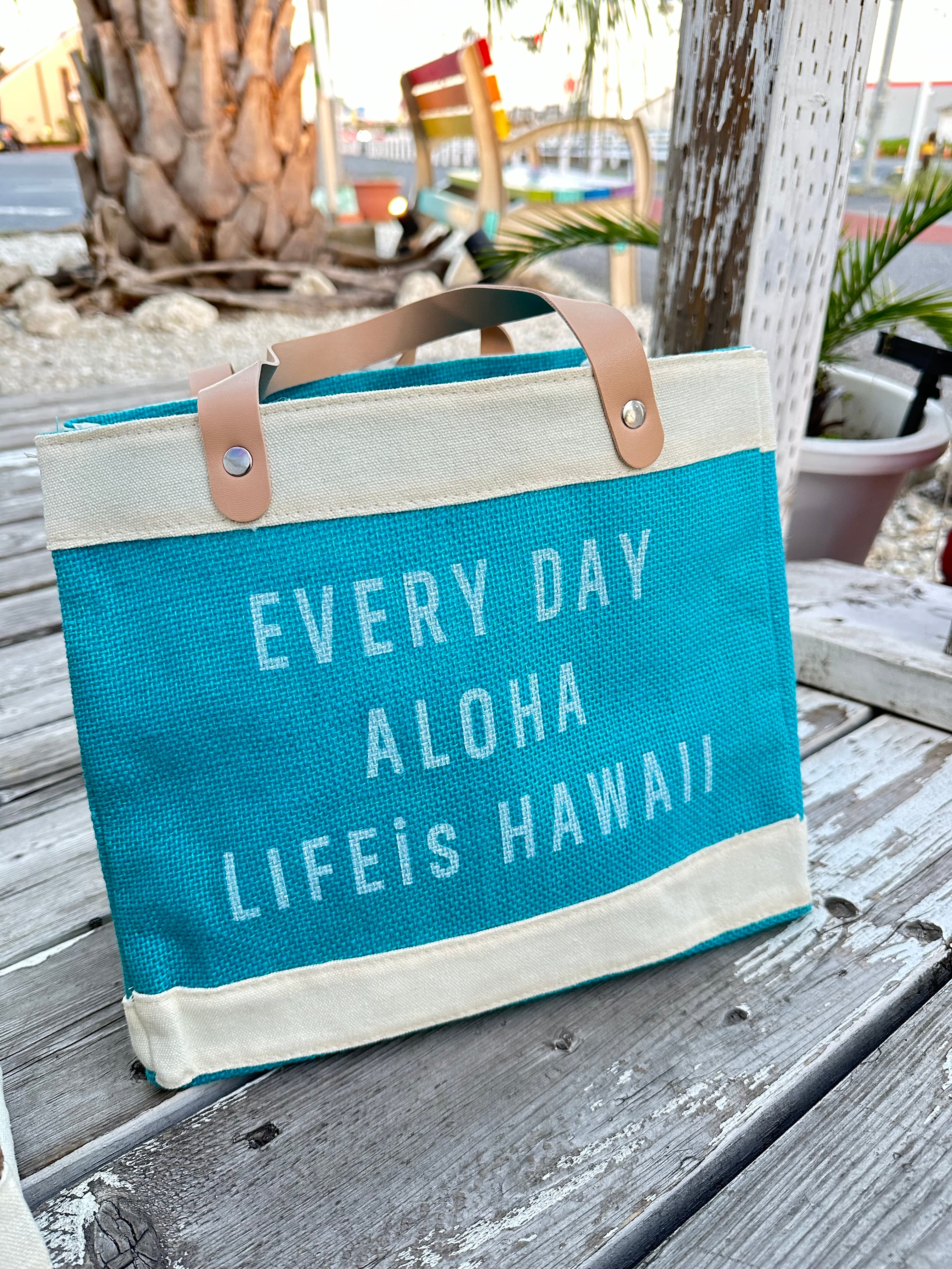 【限定色】LIFE is EVERY DAY ALOHA ジュードバッグ ターコイズ￥5,500（¥6,050）