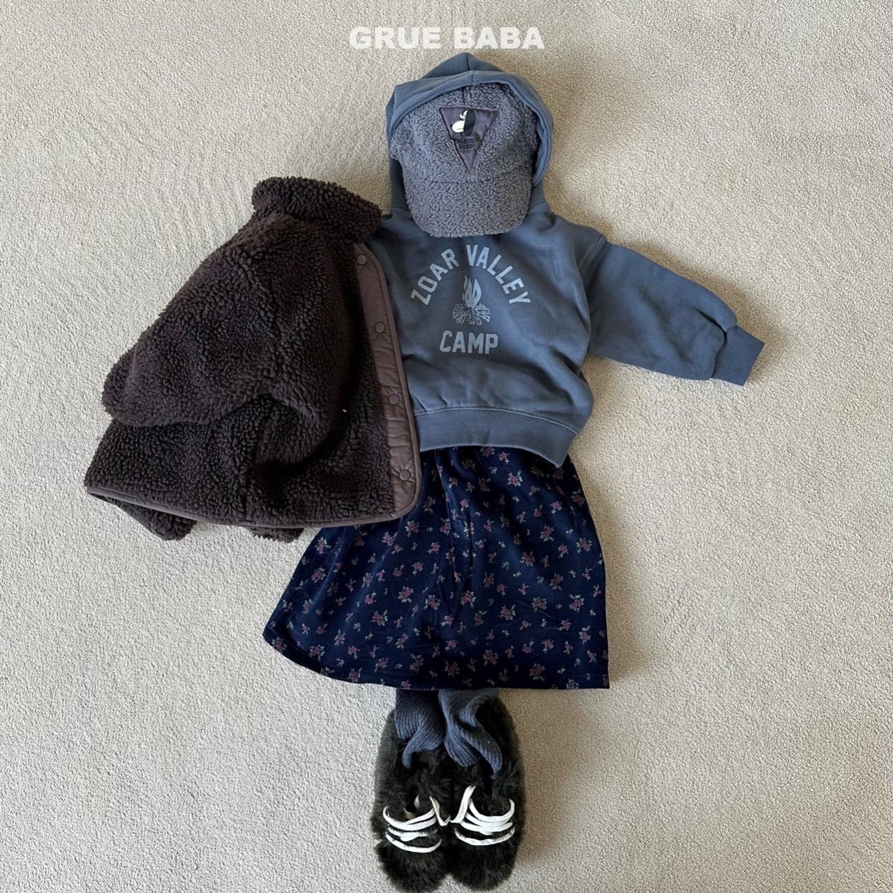 campパーカー(color:gray )90〜130cm【231104gu】 - 12
