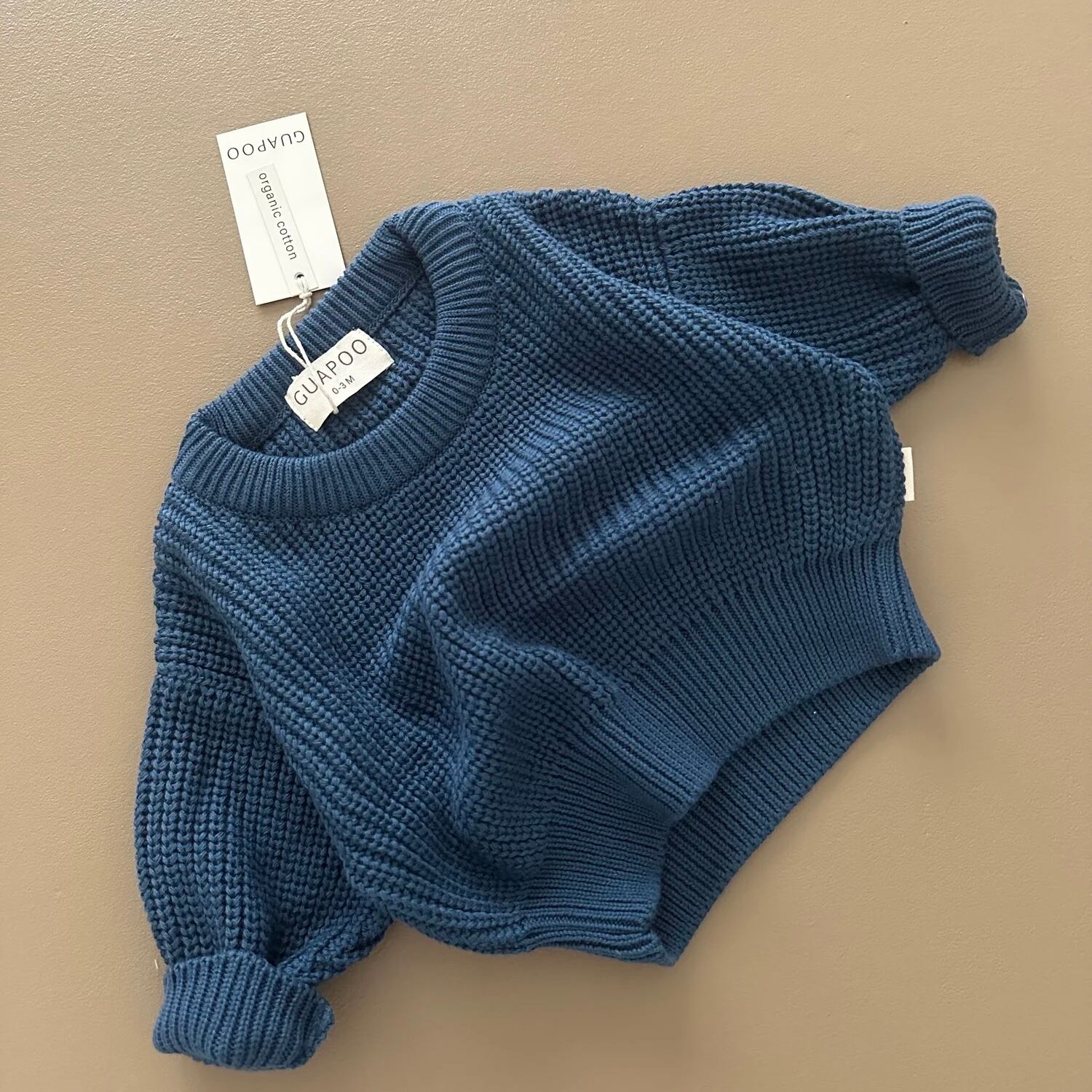 ご予約【GUAPOO】CHUNKY SWEATER DEEP BLUE 12月入荷予定