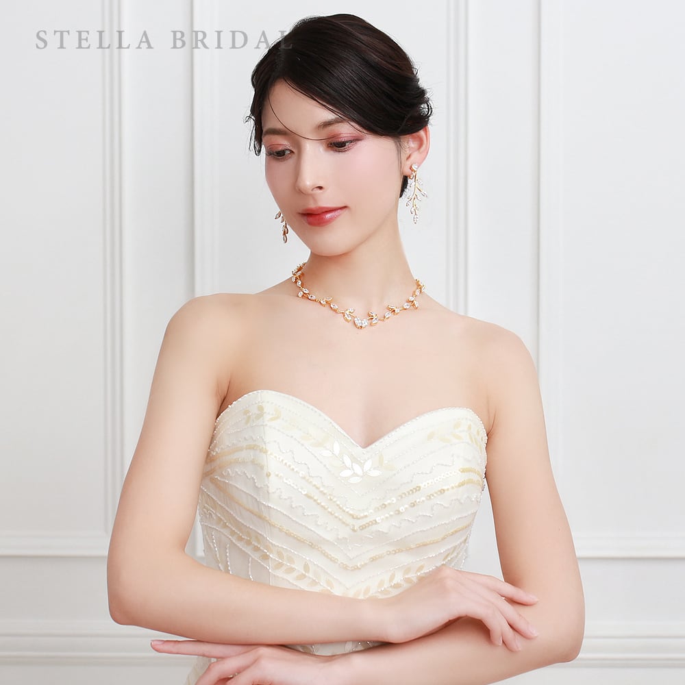 STELLA BRIDAL ウェディングジュエリーセット キュービックジルコニア ウェディングジュエリーセット オリヴィア II