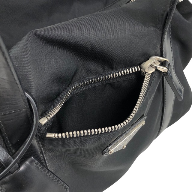 PRADA プラダ ハンドバッグ ブラック トライアングルロゴ ナイロン ミニボストン vintage ヴィンテージ オールド kg2zxs
