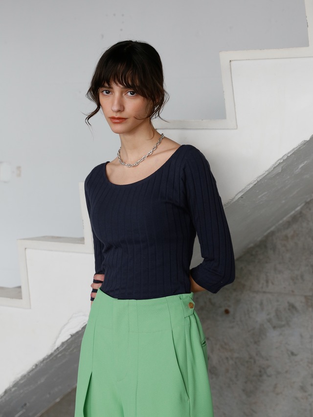 cup-in ballerina tereko tops（navy）