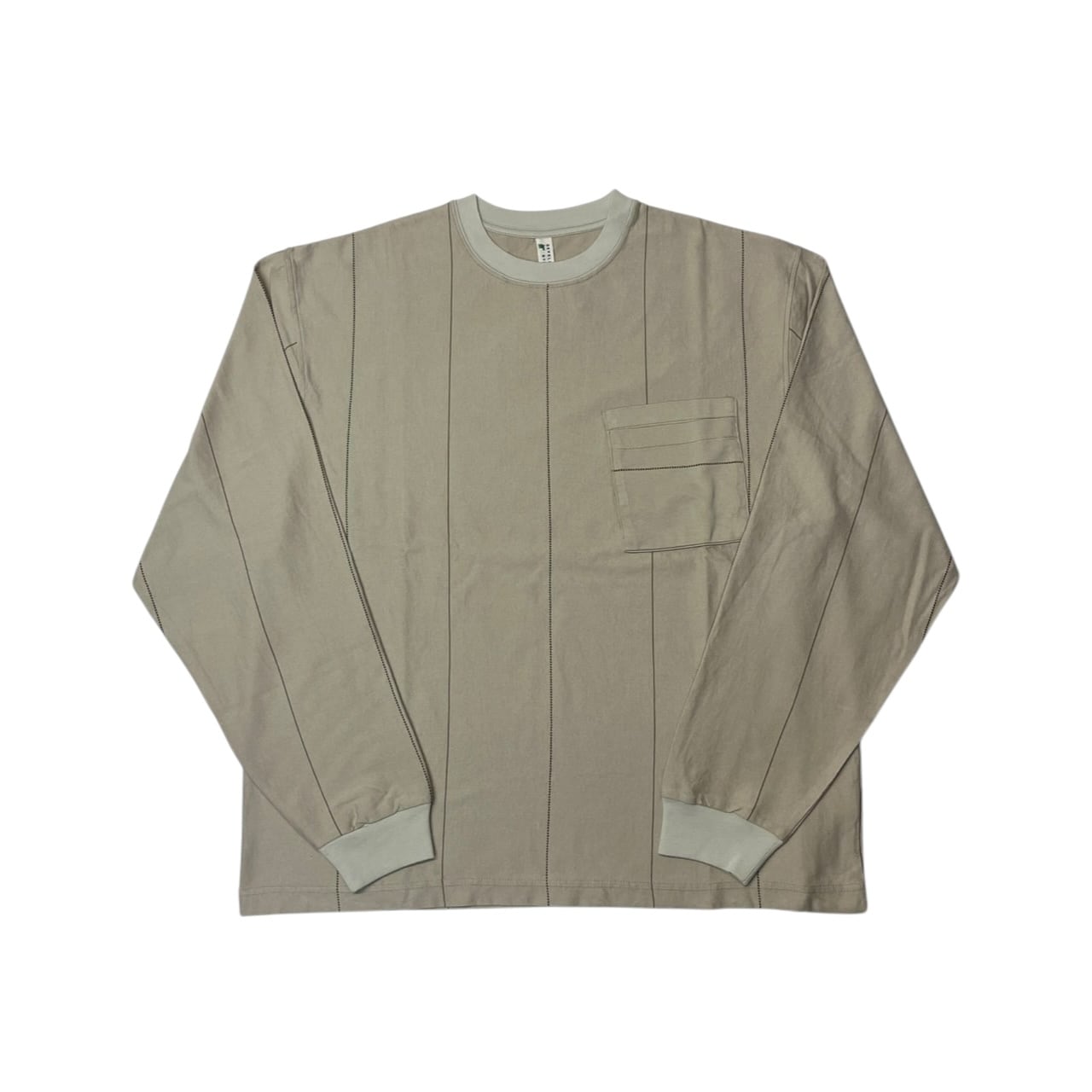 【NO ROLL】UNEVENNESS L/S TEE(LT.BEIGE)〈国内送料無料〉