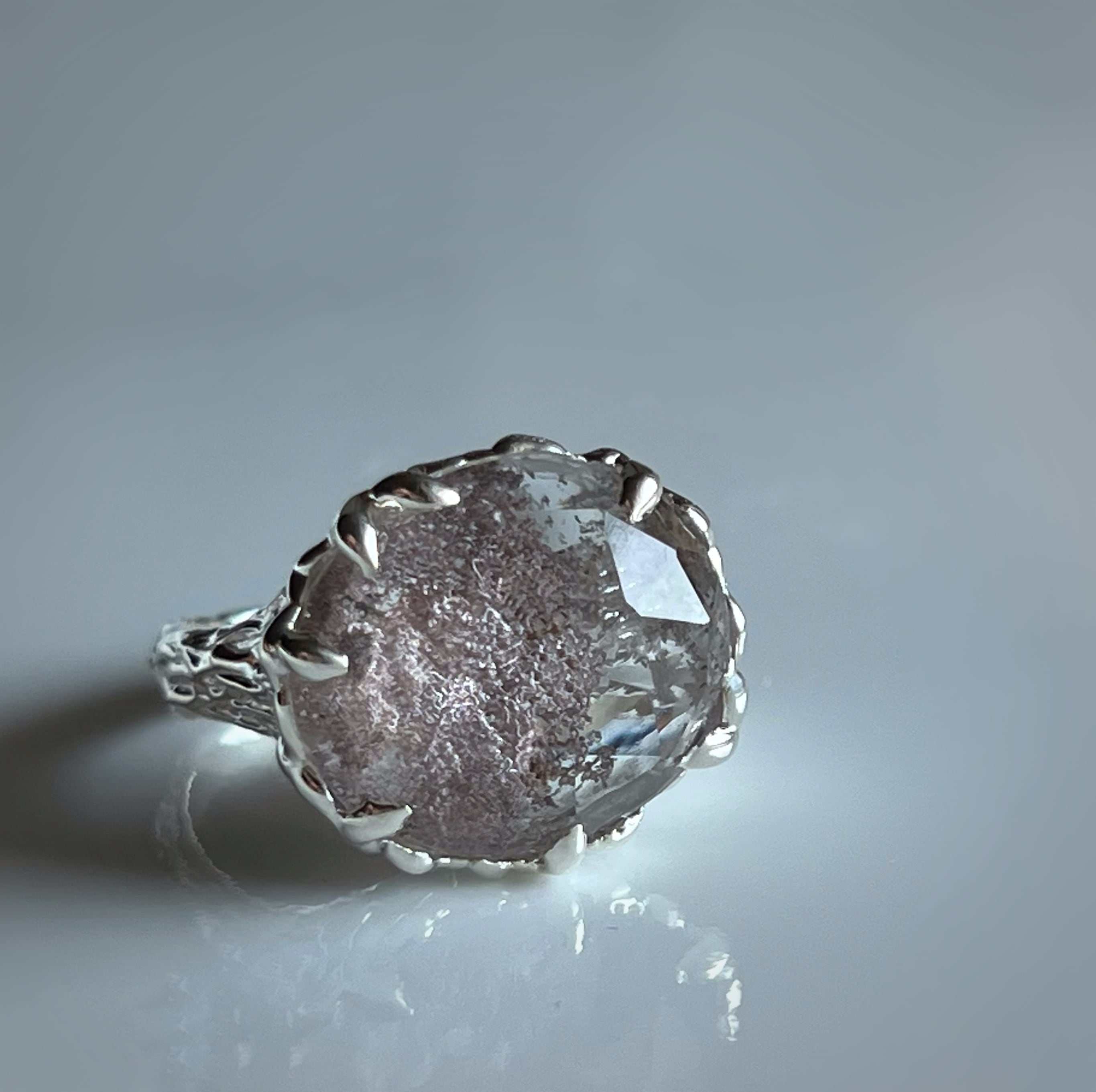 桜ガーデンクォーツ リング/sv925 | SNOWPETAL JEWELRY 桜ガーデンクォーツ リング/sv925 | SNOWPETAL JEWELRY