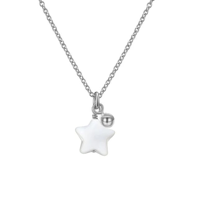 シェル製の星モチーフ☆ネックレス A | Kuroneko Kazari