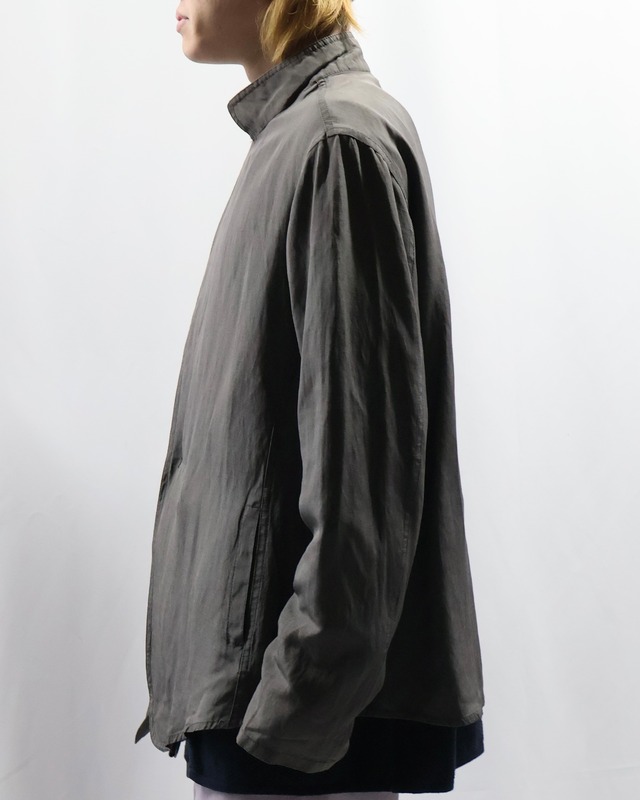 【ARMANI COLLEZIONI】silk draped tailored jacket