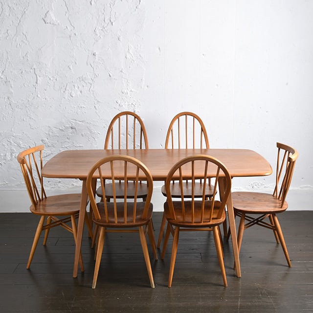 Ercol Rectangle Dining Table / アーコール レクタングル ダイニングテーブル / 2006BNS-001 | BANSE  - 大阪箕面市アンティーク・ヴィンテージ家具・雑貨・食器・オブジェ・フラワーベースの専門店