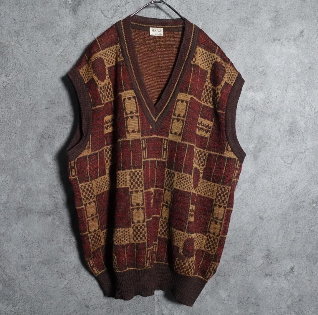 Pattern Design Knit Vest