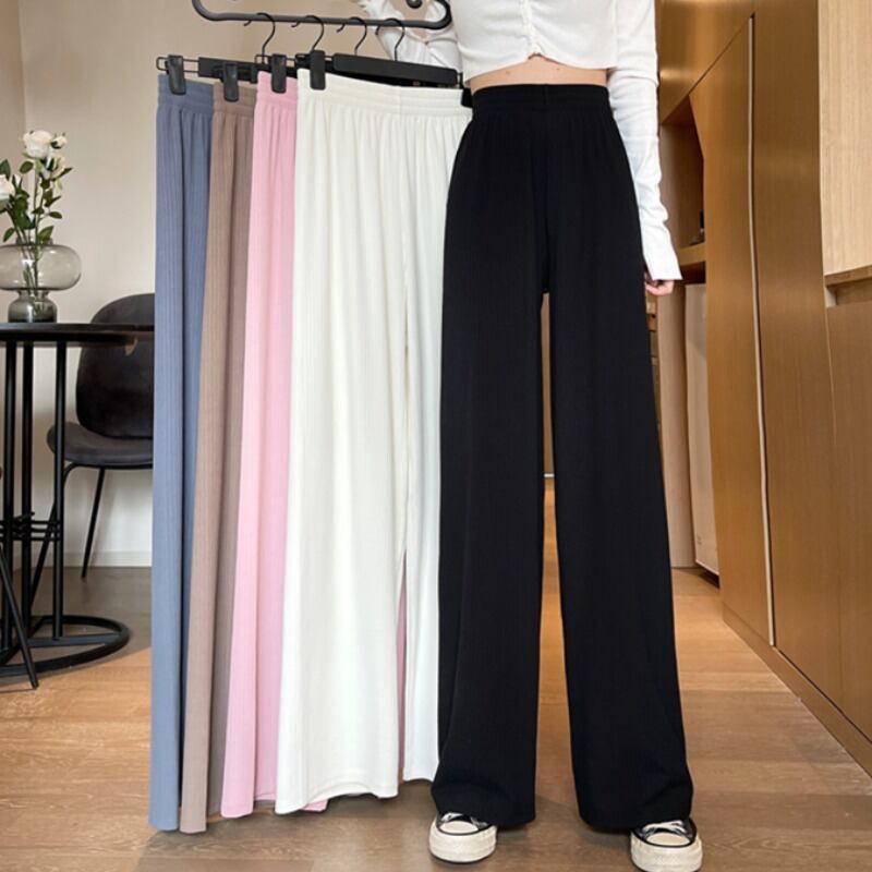 パンツ スプリングオータムハイウェストウェスト薄手カジュアル 春物 秋物 1号婦人32164167895