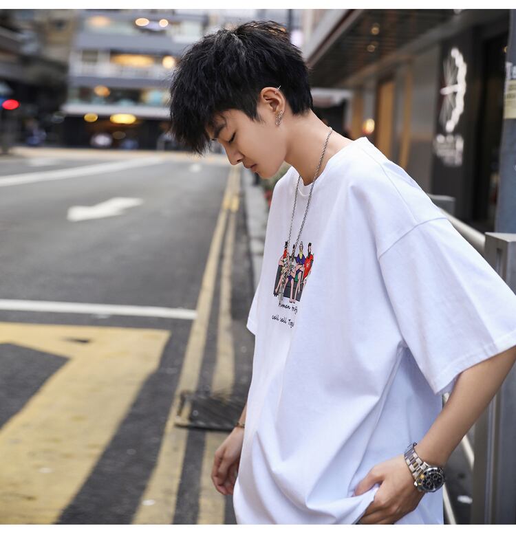 全4色 Tシャツ カットソー プリント カジュアル シンプル