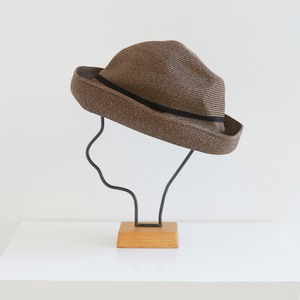 mature ha.(マチュアーハ)/OXED HAT 11cm brim grosgrain ribbon/Brown