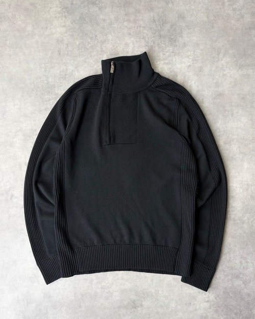 ARMANI COLLEZIONI Half-zip Wool Knit ITALY製