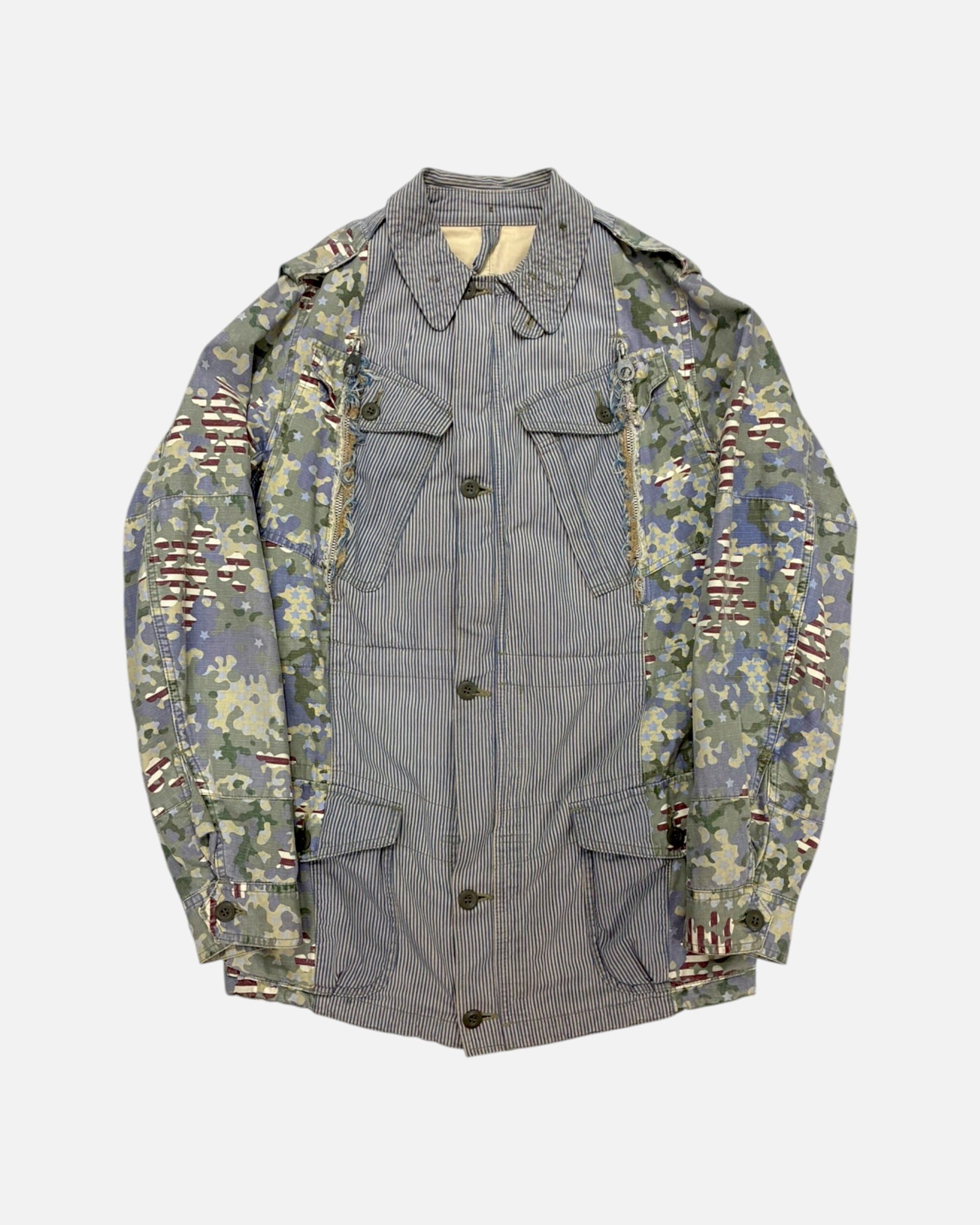MIHARAYASUHIRO military-style spliced jacket