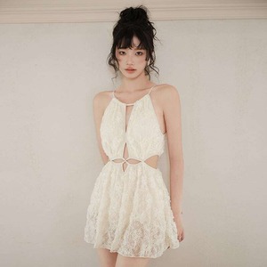 jinzhu花柄レース水着ワンピース
