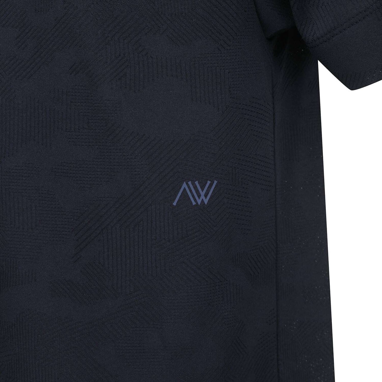 MEN JACQUARD COLLAR SHORT T-SHIRT