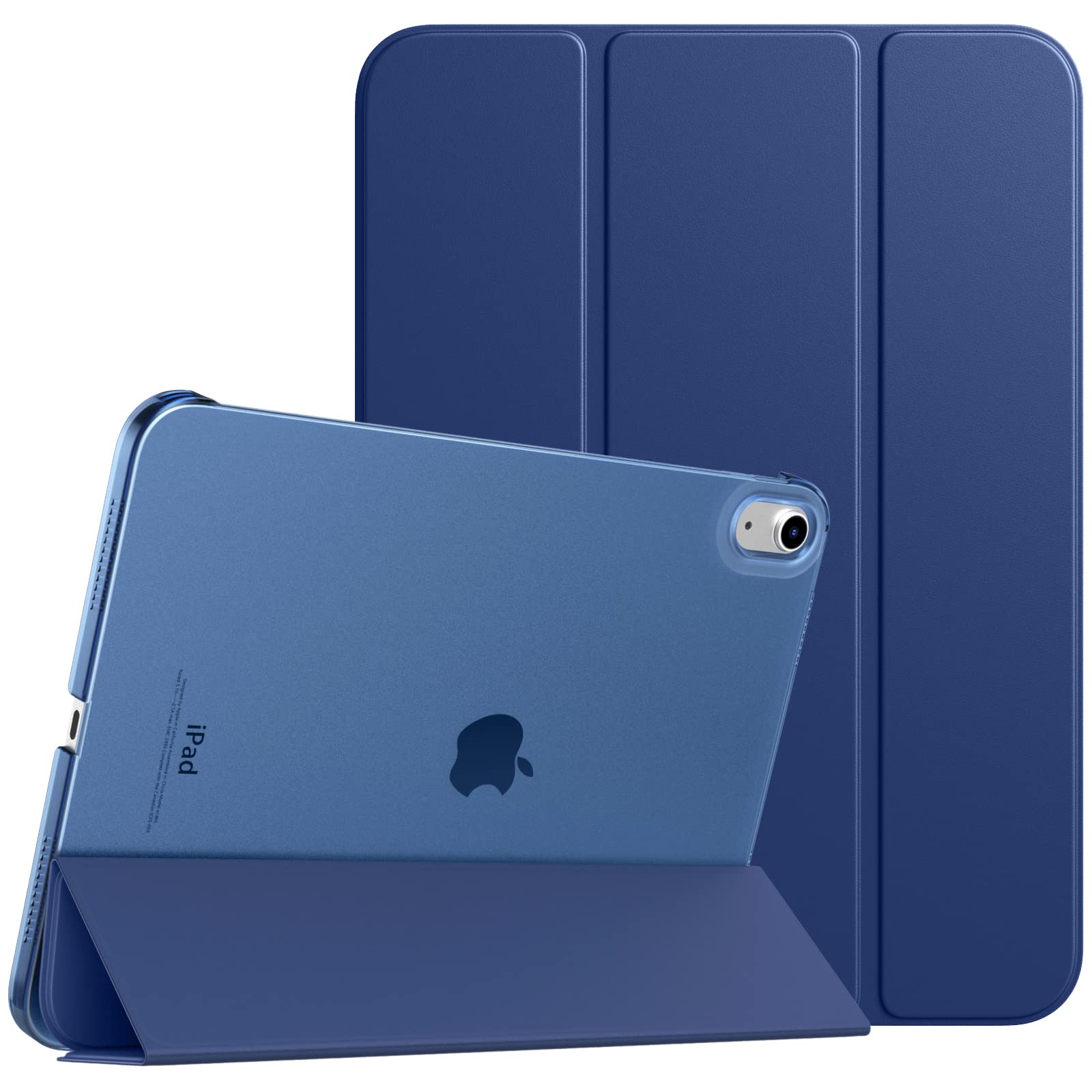 TiMOVO iPad A16 ケース iPad 第11世代 11インチ/第10世代 10.9インチ ケース 半透明ハードカバー ネイビーブルー