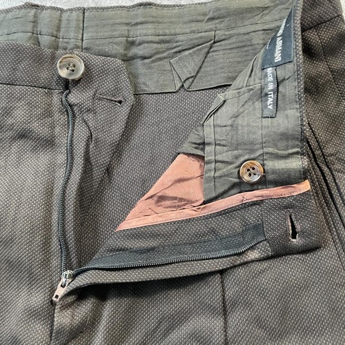 90s GIORGIO ARMANI slacks black イタリア製 詳細写真8