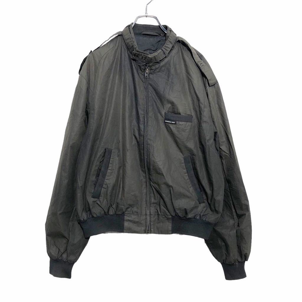 MEMBERS ONLY スウィングトップ ジャケット 44 XL～ ブラック メンバーズオンリー ブルゾン 古着卸 アメリカ仕入 a512-5710