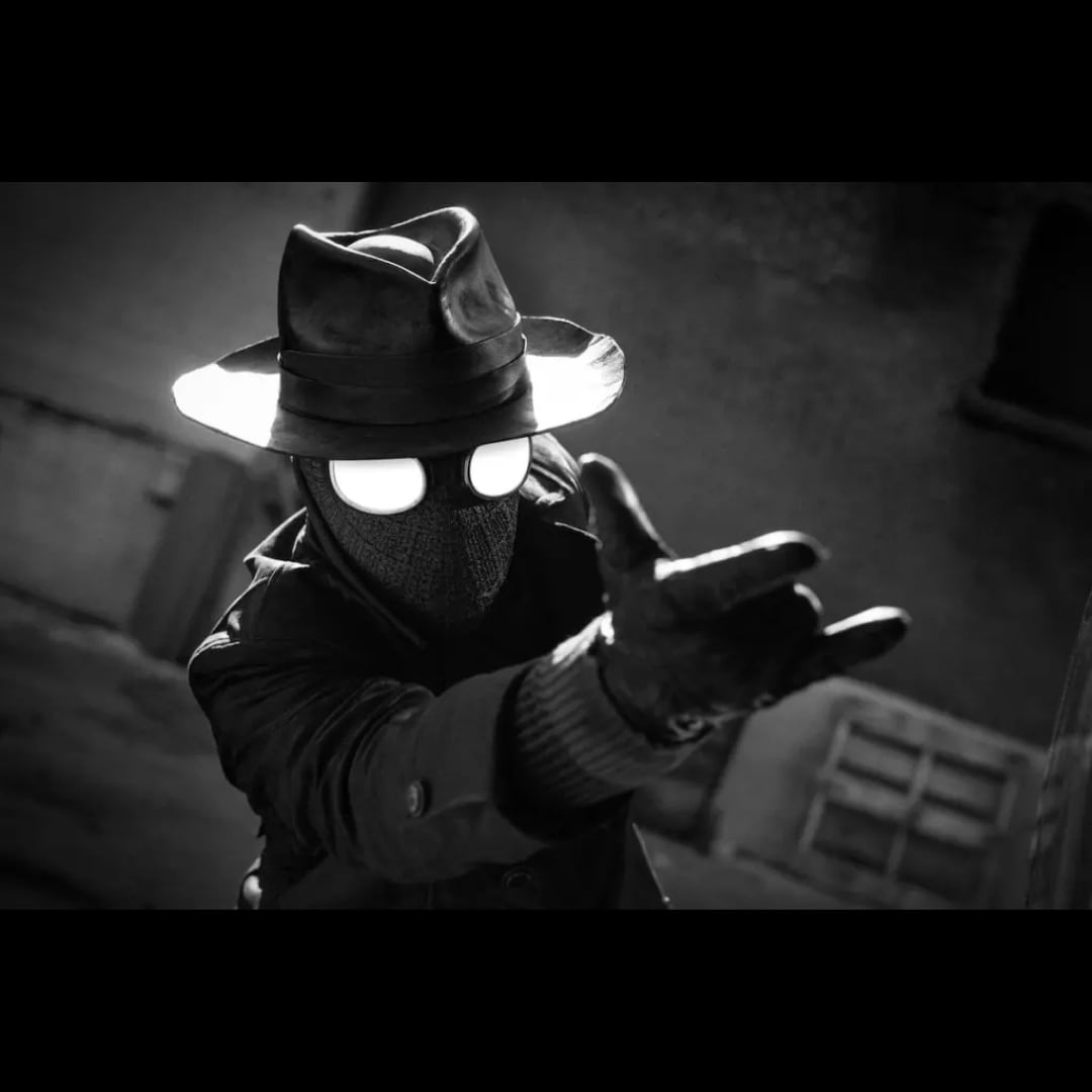★ブロックフィギュアキーホルダー★【 Spider-Noir スパイダーノワール 】スパイダーマン / MARVEL / マーベルコミックス〚アメリカン雑貨 アメトイ〛