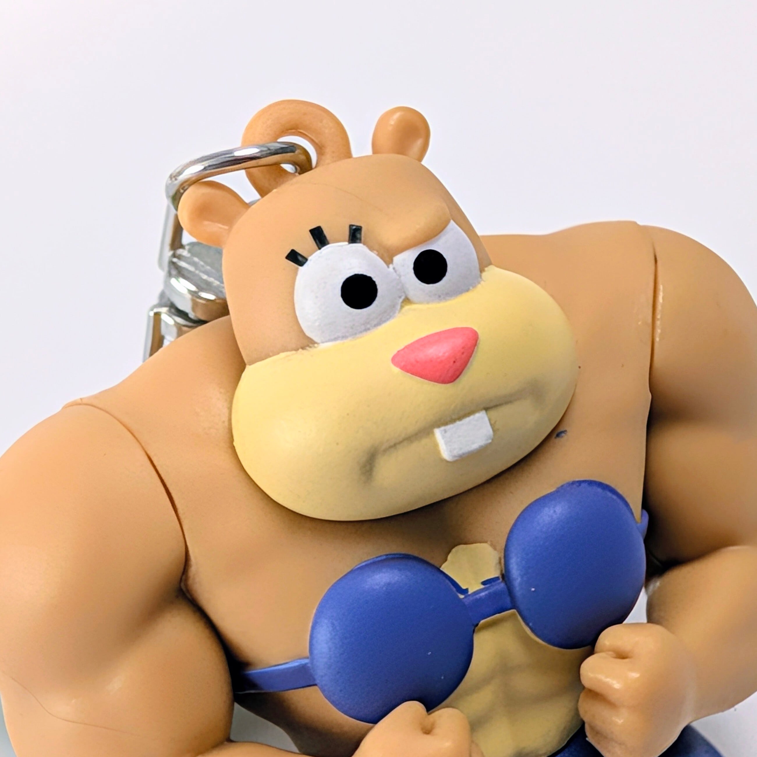 ⚡️KOREA Exclusive⚡️【 SpongeBob SquarePants ( スポンジボブスクエアパンツ ) 】※開封済販売 『 サンディ 』 / 韓国限定‼️筋肉パンパン マッスルランダムキーリング / マスコット〚アメリカン雑貨 アメトイ〛