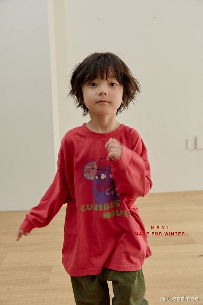 取寄:navi マウスロングTシャツ/Jr※送料無料