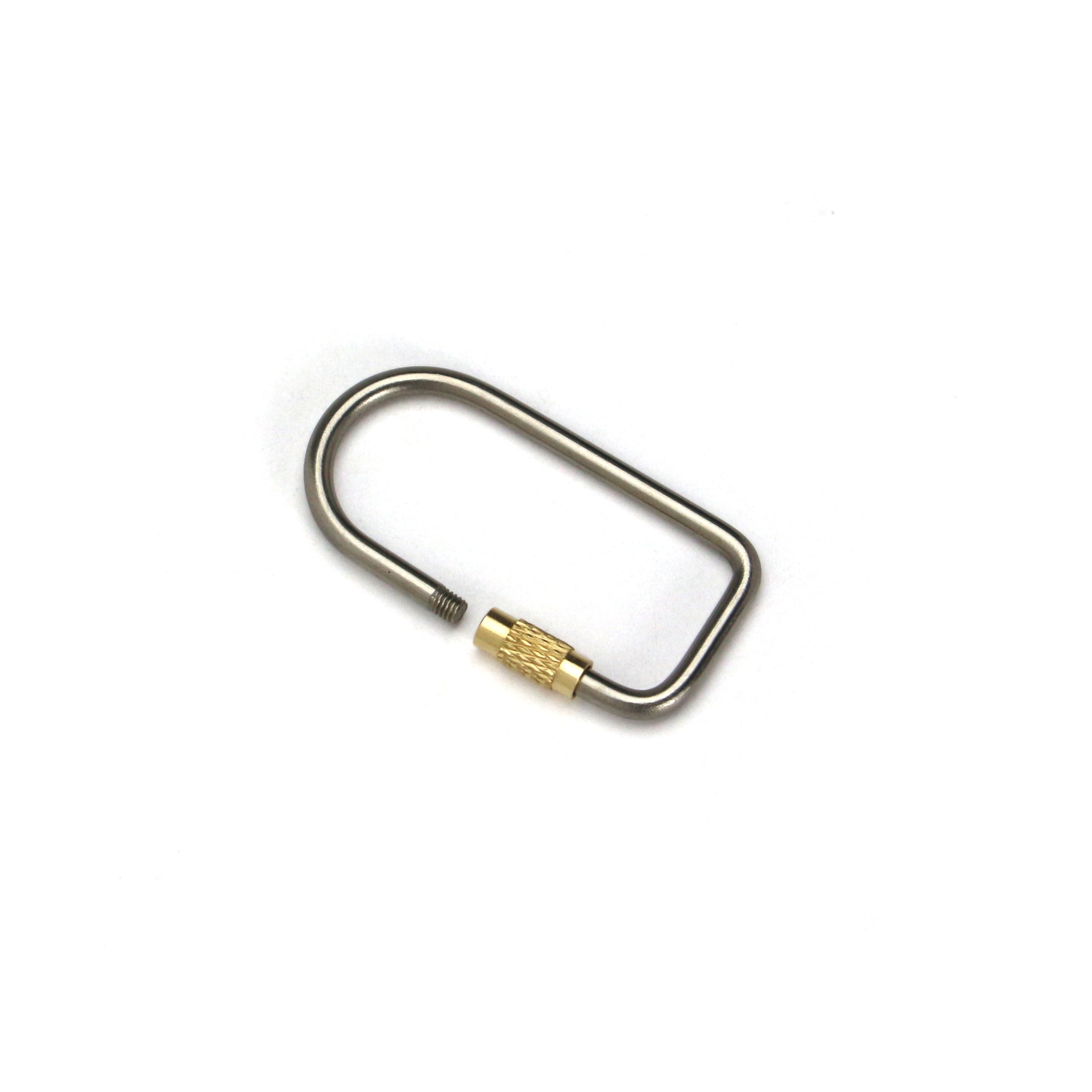Titanium Screw Lock Keyring 