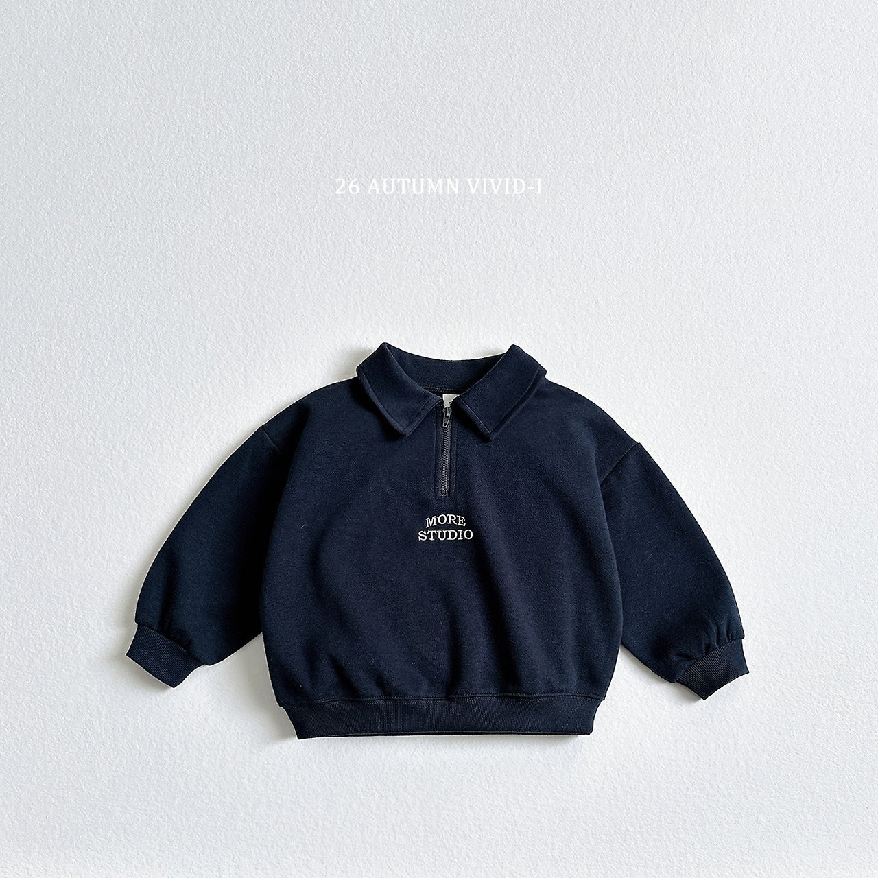 border creamSnavyS［即納］more anorak mtm 26autumn/ VIVID I