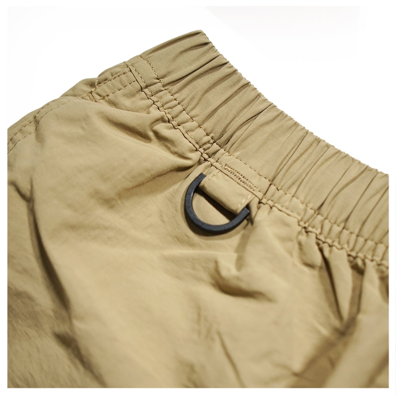 MEWSHIP LOGO nylon active pants <Beige×White> - 画像2