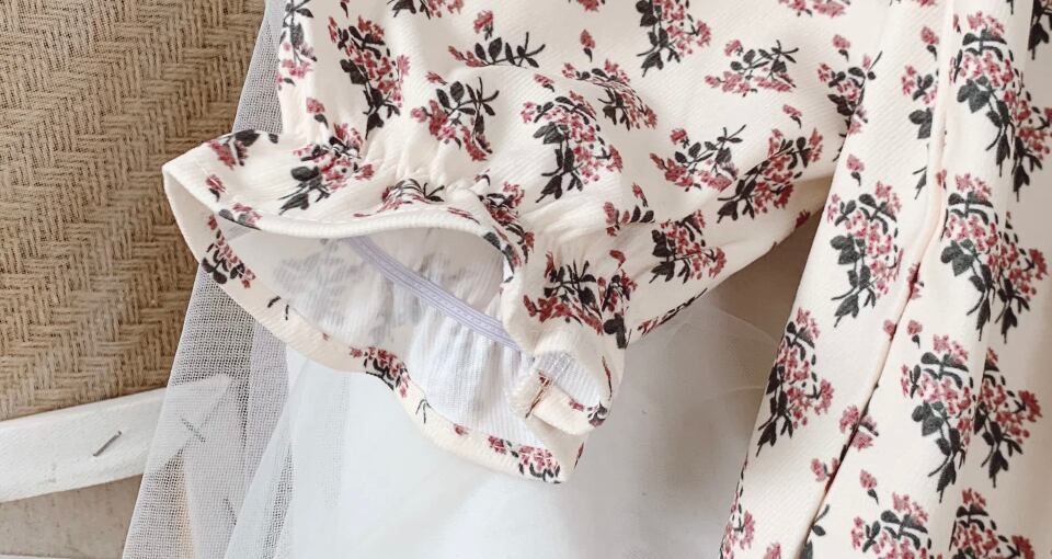 再入荷 小花柄レトロワンピース…….女の子 海外子供服 ナチュラルコーデ ガール プチプラ