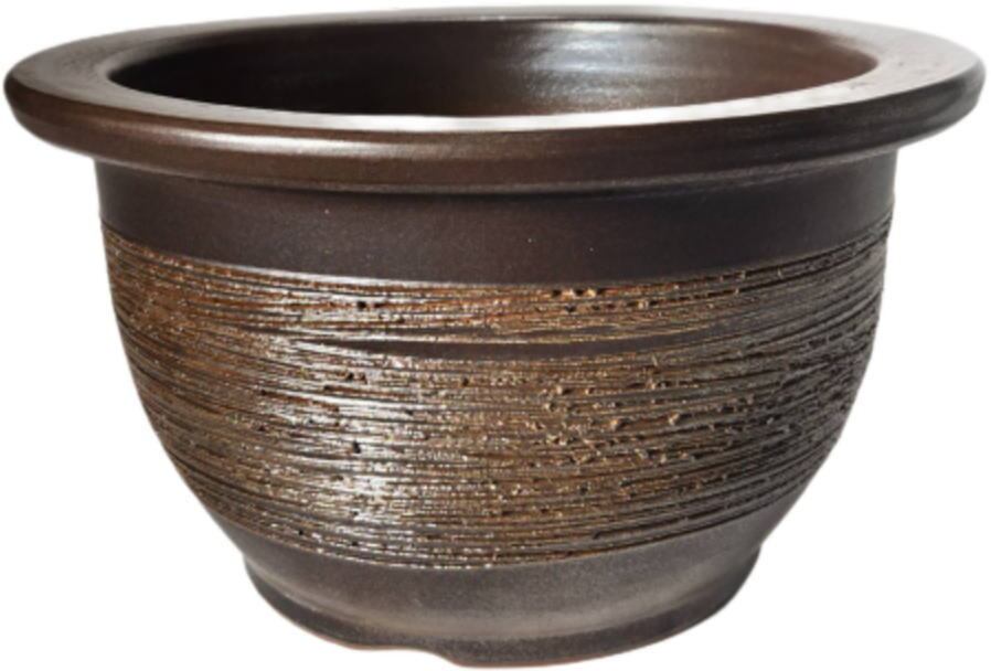 信楽焼傘立て  火色太鼓型 高さ４６cm 火色太鼓型傘立 （信楽焼・陶器・傘立・梅雨・玄関・B042-03） : 風の