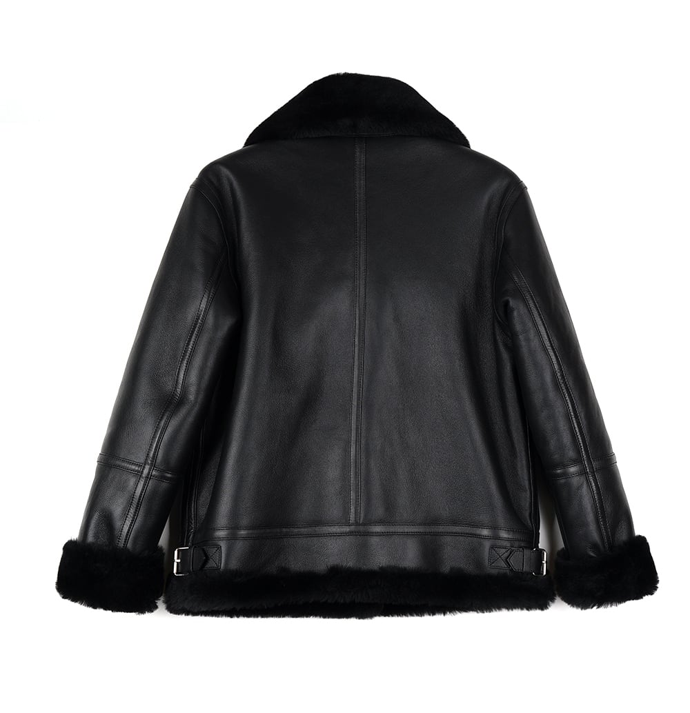 「値下げしました！」リアルムートンジャケットレディース ムートンジャケット レザージャケット 革ジャン ライダースジャケット