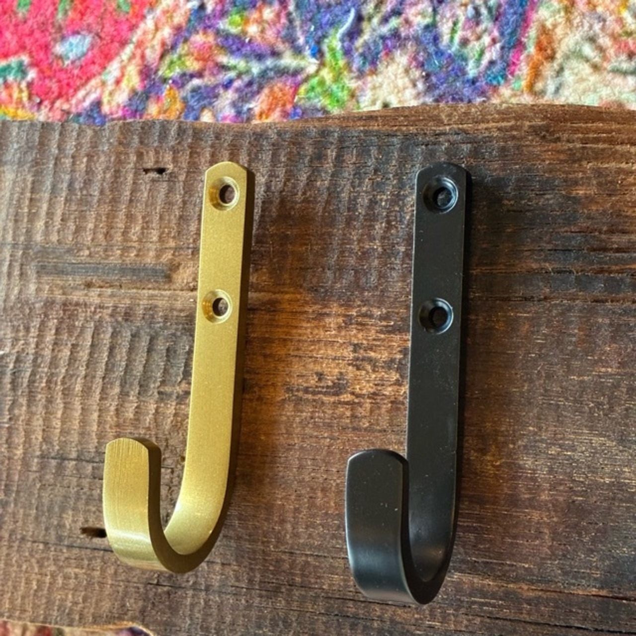 India Iron hook 2color　インド　アイアンフック　全2色　ブラック　ゴールド　DIY　収納　ハンギング　鉄物　壁掛け　ポールフック　ウォールフック　シングルフック