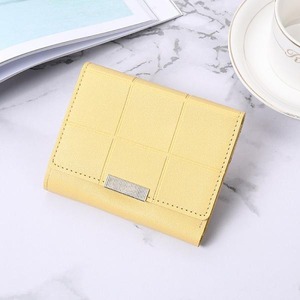 財布 レディース 三つ折り ミニ財布 コインケース スクエア シンプル 金具 レトロ コンパクト フェイクレザー おしゃれ ウォレット ミニ サイフ