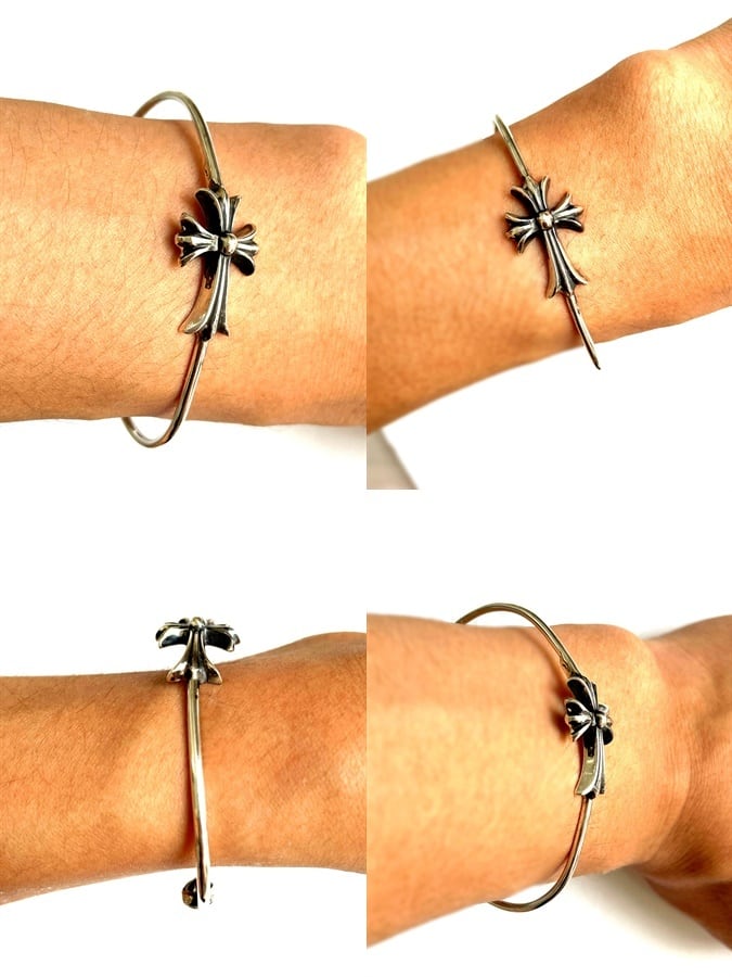 CHROME HEARTS クロムハーツ タイニー CH クロス スキニー バングル