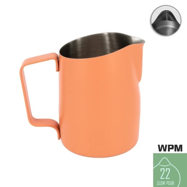 WPM ミルクピッチャー 450mL ワイドスパウト ( ※22 SLOW POUR ) ピーチ