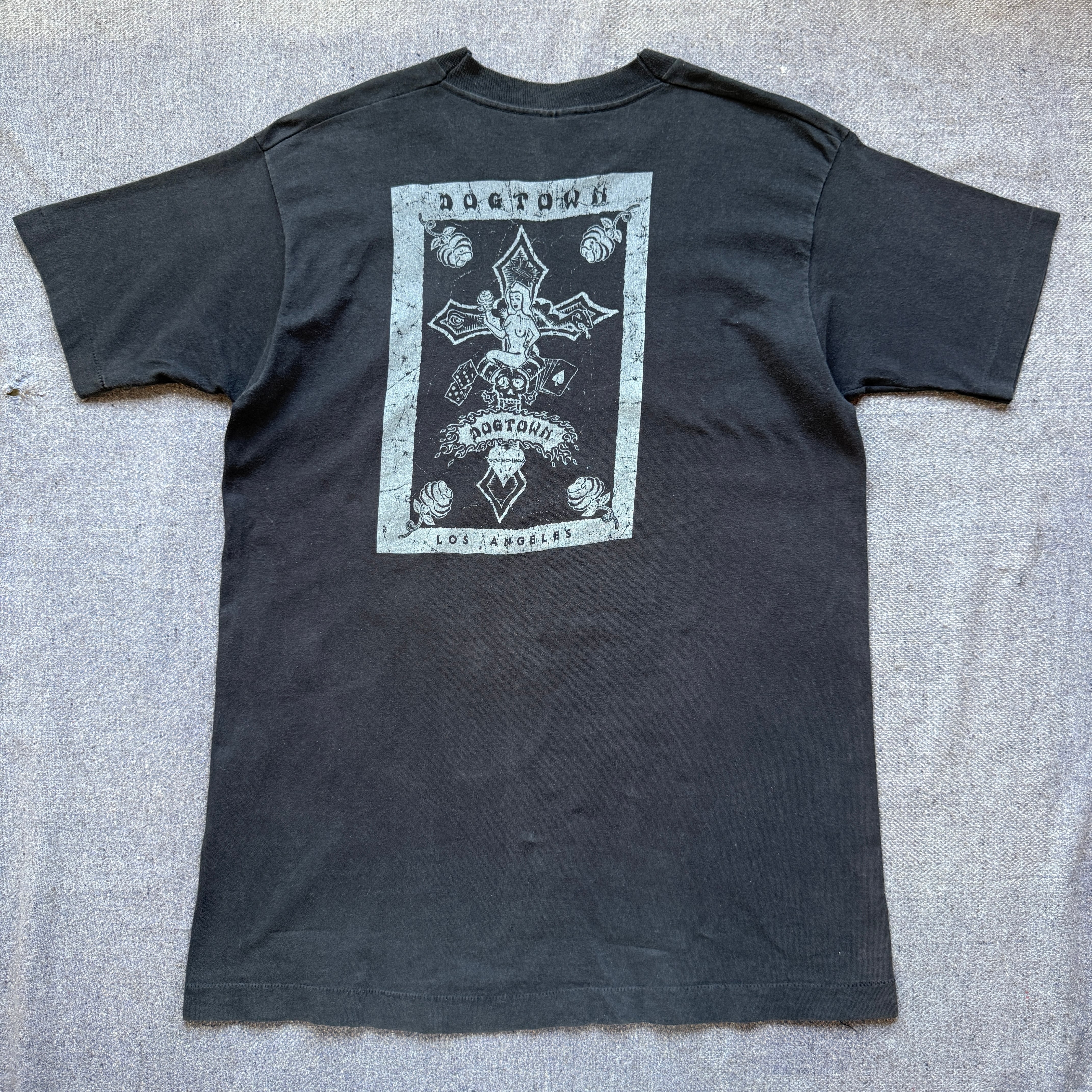 90s ZORLAC SKATEBOARDS print t-shirt ゾーラック フェード | SOMEHOW