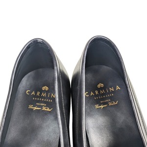 ★定価9.46万円・新品未使用★ カルミナ CARMINA　コインローファー　ミュージアムカーフ ブラック　GENOVAラスト　サイズ7.5