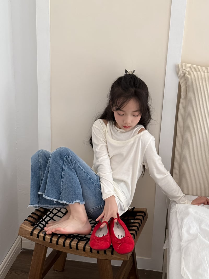 オープンショルダーT