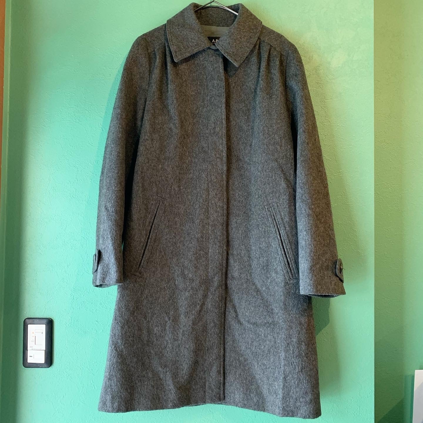 A.P.C ステンカラー ウールコート【レディース】